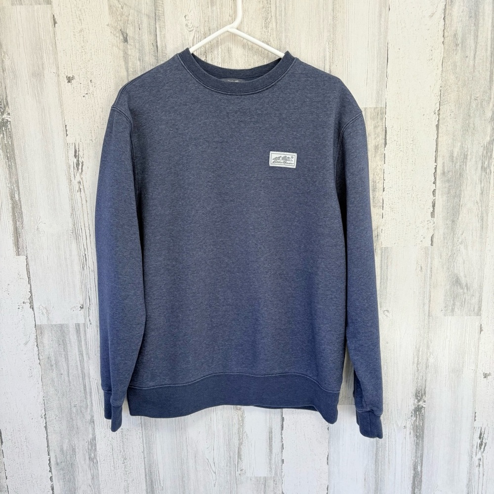 Eddie Bauer Men’s Size Medium Blue/Gray Mix Crewneck Sweatshirt